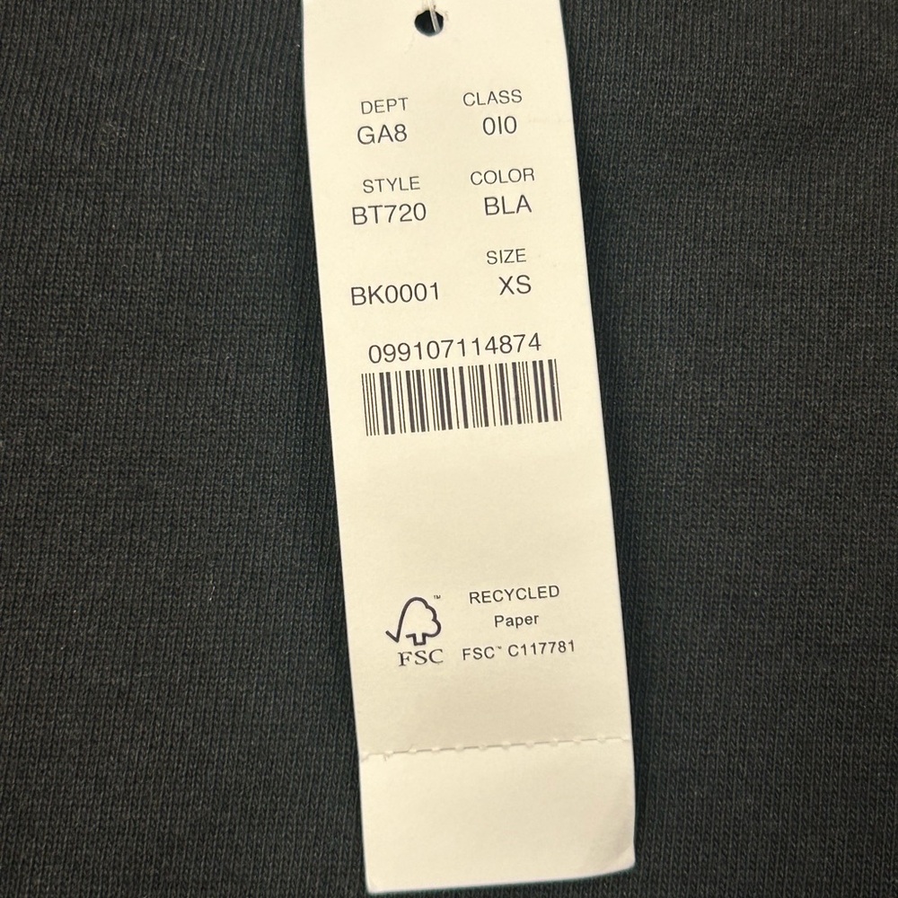 J.Crew Women’s Mariner Jersey Cropped Boatneck Top‎ Feather Cuff Sleeves XS NWT - Picture 8 of 8